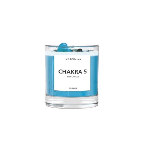 Chakra 5 Lapis Lazuli Gemstone Candle